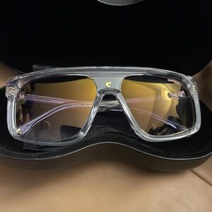 CARRERA 1061/S 9001V TRANSPARENT GOLD AUTHENTIC SUNGLASSES W/CASE 59-16